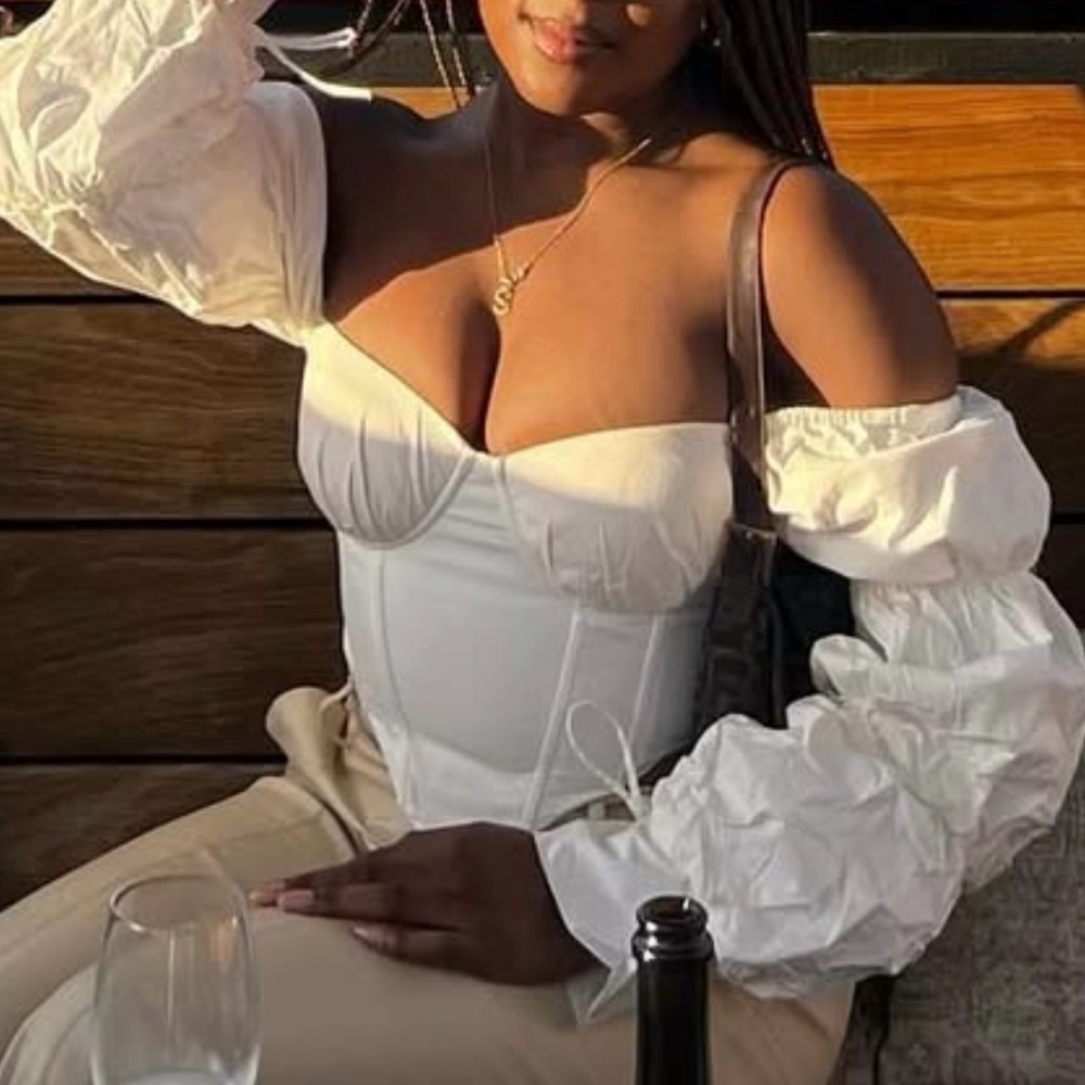 Oh Polly Off-Shoulder Corset Top